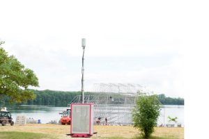 „Mobilfunkmast-to-go“ der Telekom im Einsatz (Foto: Deutsche Telekom)